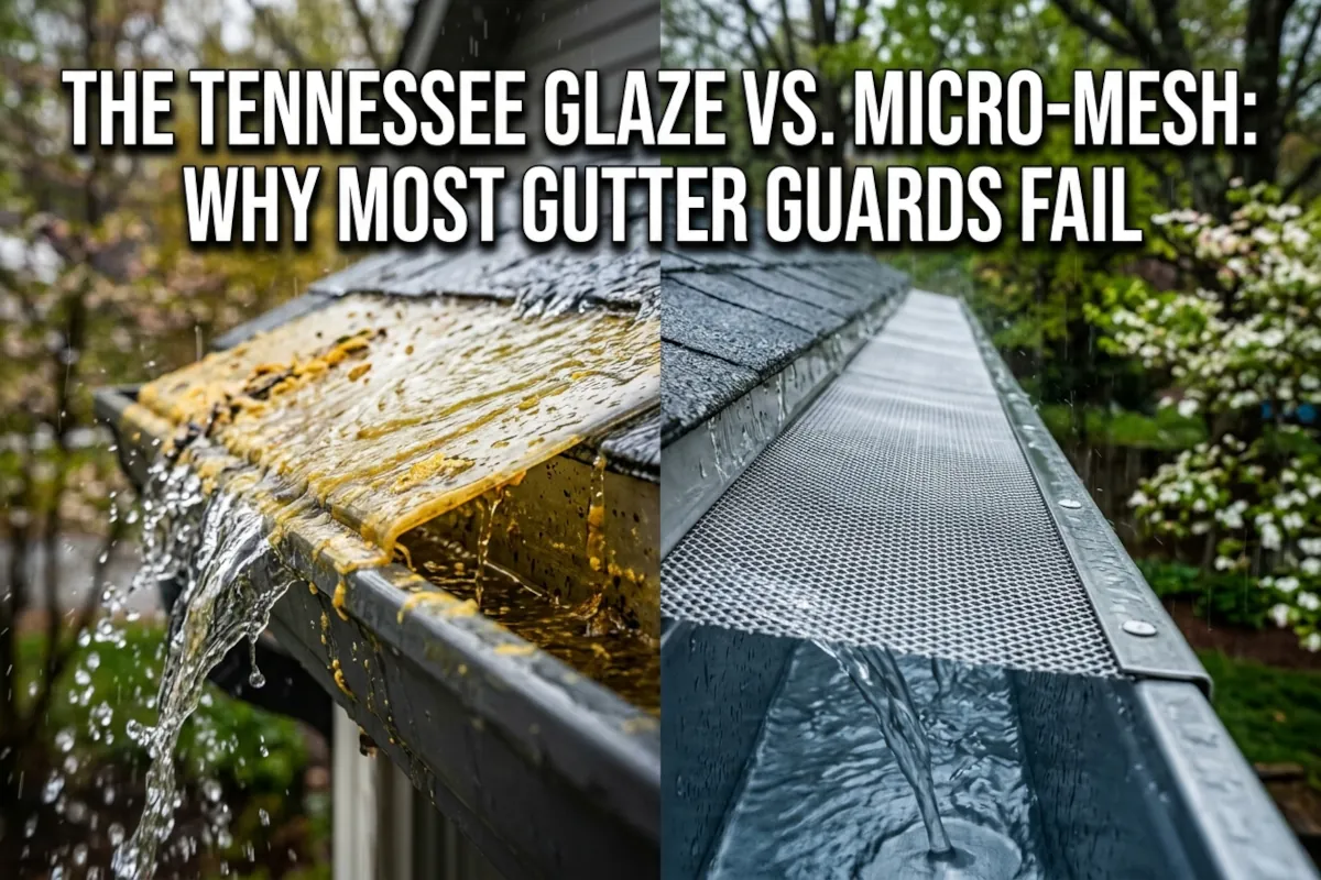 The Tennessee Glaze vs Micro-Mesh: Why most gutter guards fail