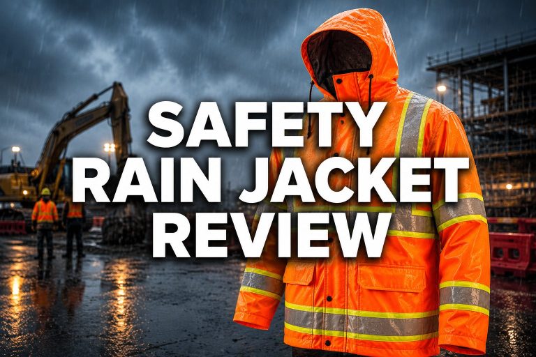 Mens Long Hooded Safety Rain Jacket Review: Waterproof Protection That Works When It Has To
