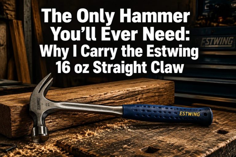 The Only Hammer You'll Ever Need: Why I Carry the Estwing 16 oz Straight Claw Hammer
