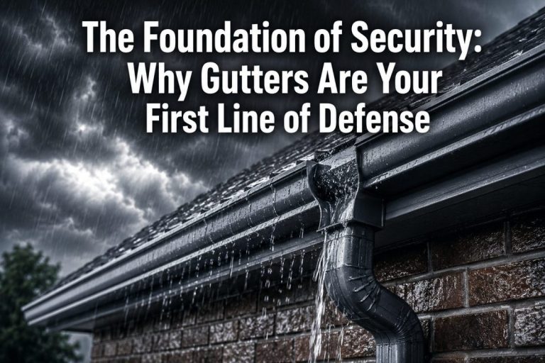 The Foundation of Security: Why Gutters Are Your First Line of Defense