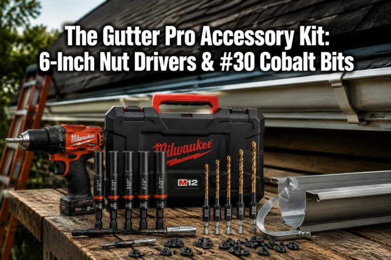 The "Gutter Pro" Accessory Kit: 6" Nut Drivers & #30 Cobalt Bits
