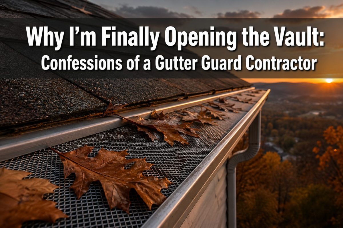 Why I'm Finally Opening the Vault: Confessions of a Gutter Guard Contractor